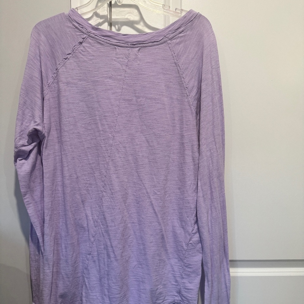 Free People purple long sleeve tunic shirt